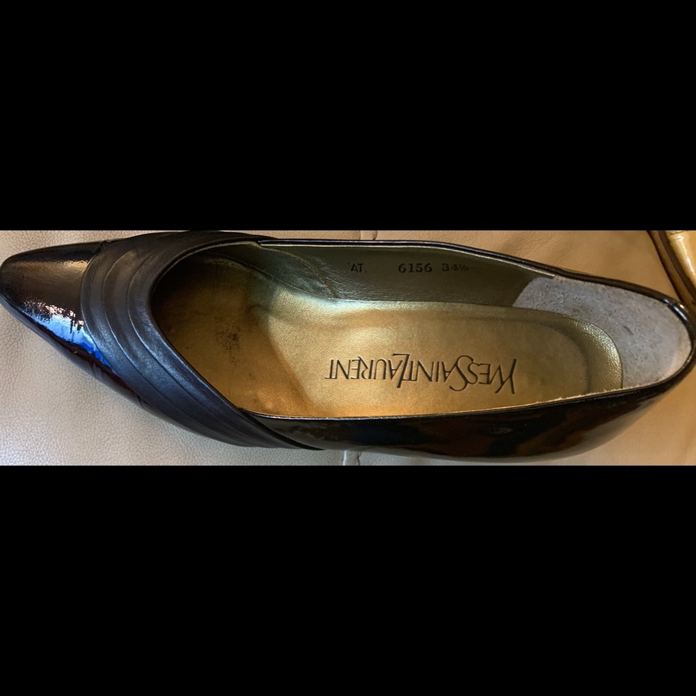 Yves Saint Laurent Blackβ Leather Pumps 34.5EU/4.5US - Picture 3 of 9